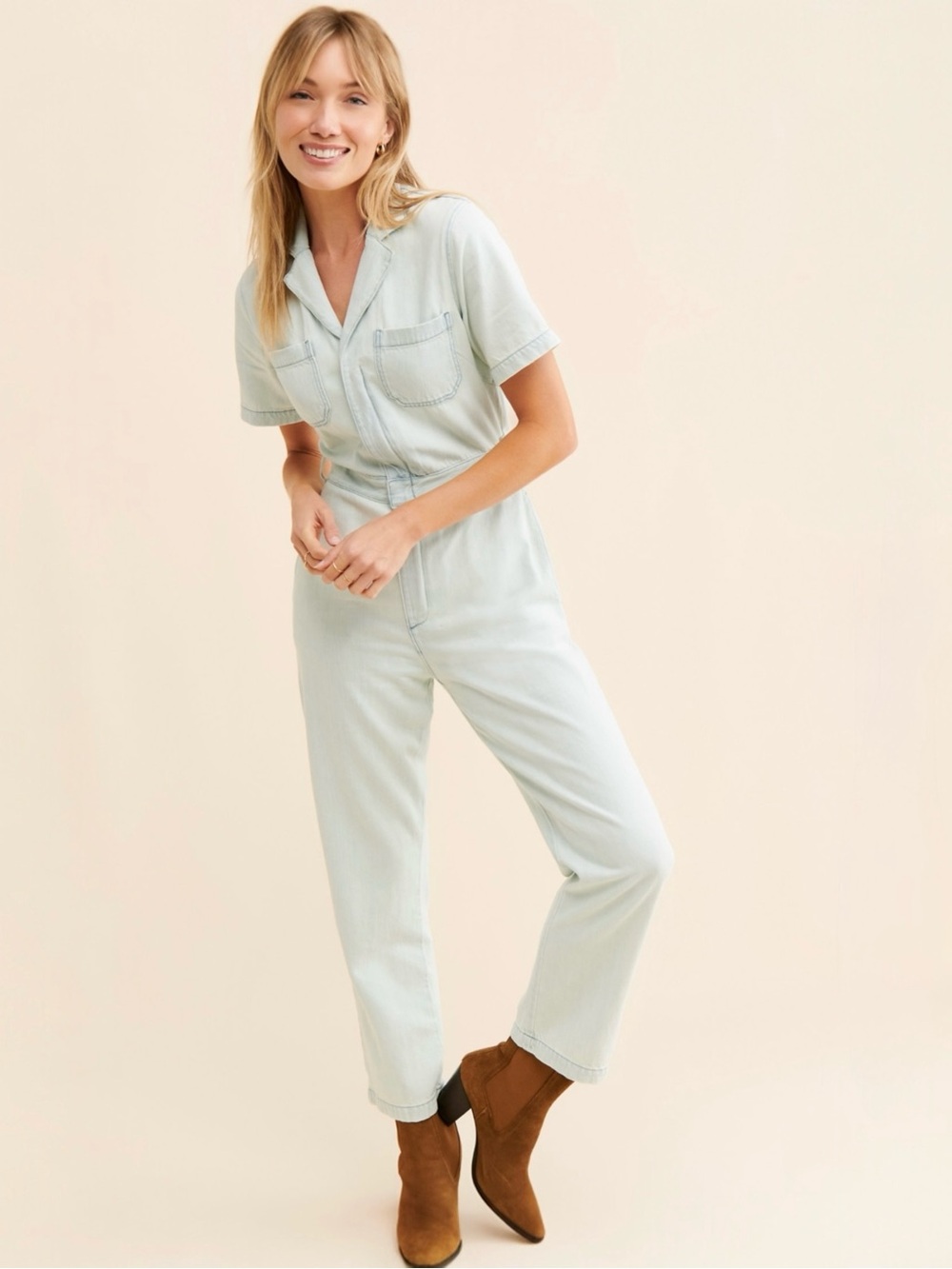 Organic Cotton Boyish “The Jesse” Jumpsuit (S)